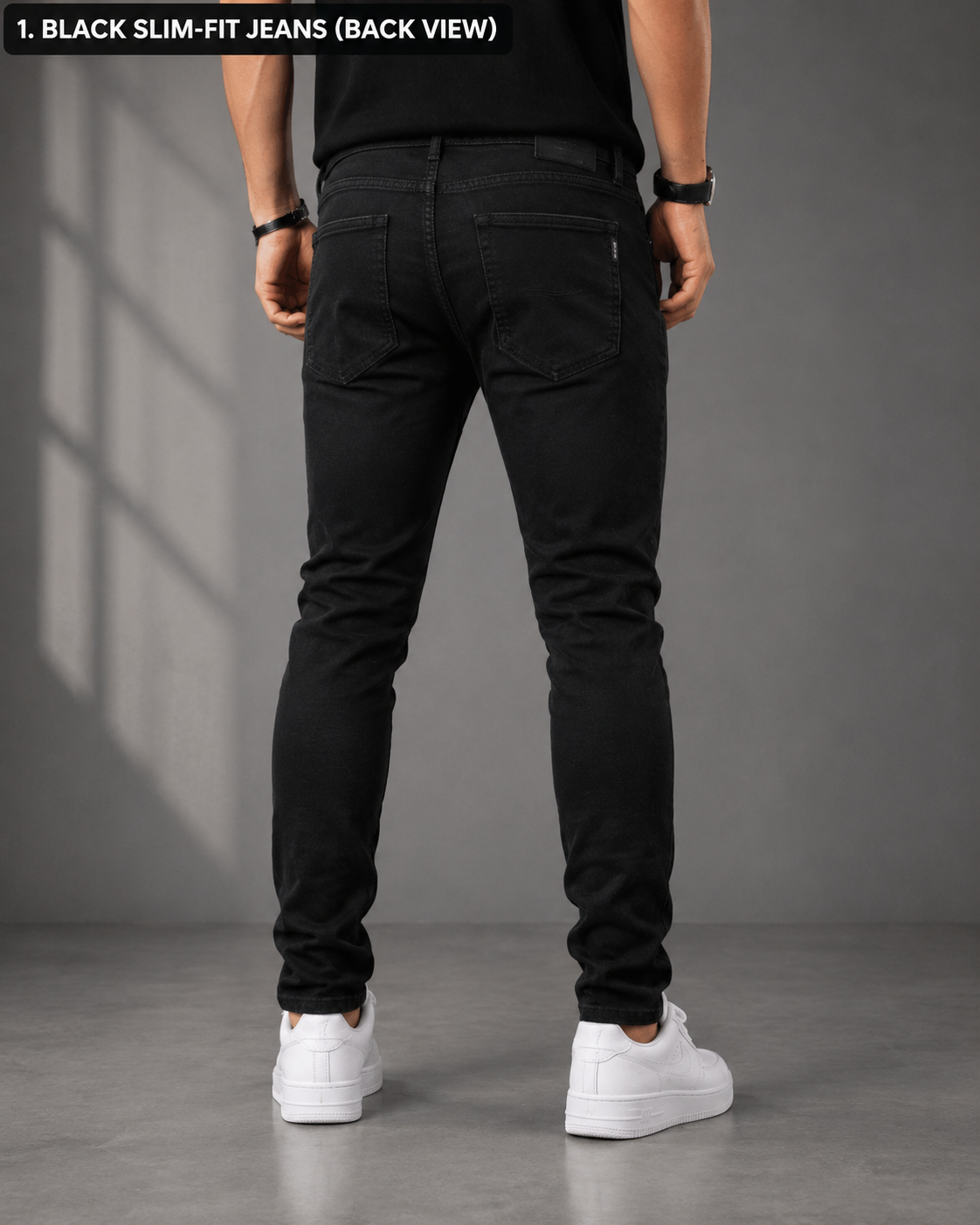 Black Slim-Fit Jean